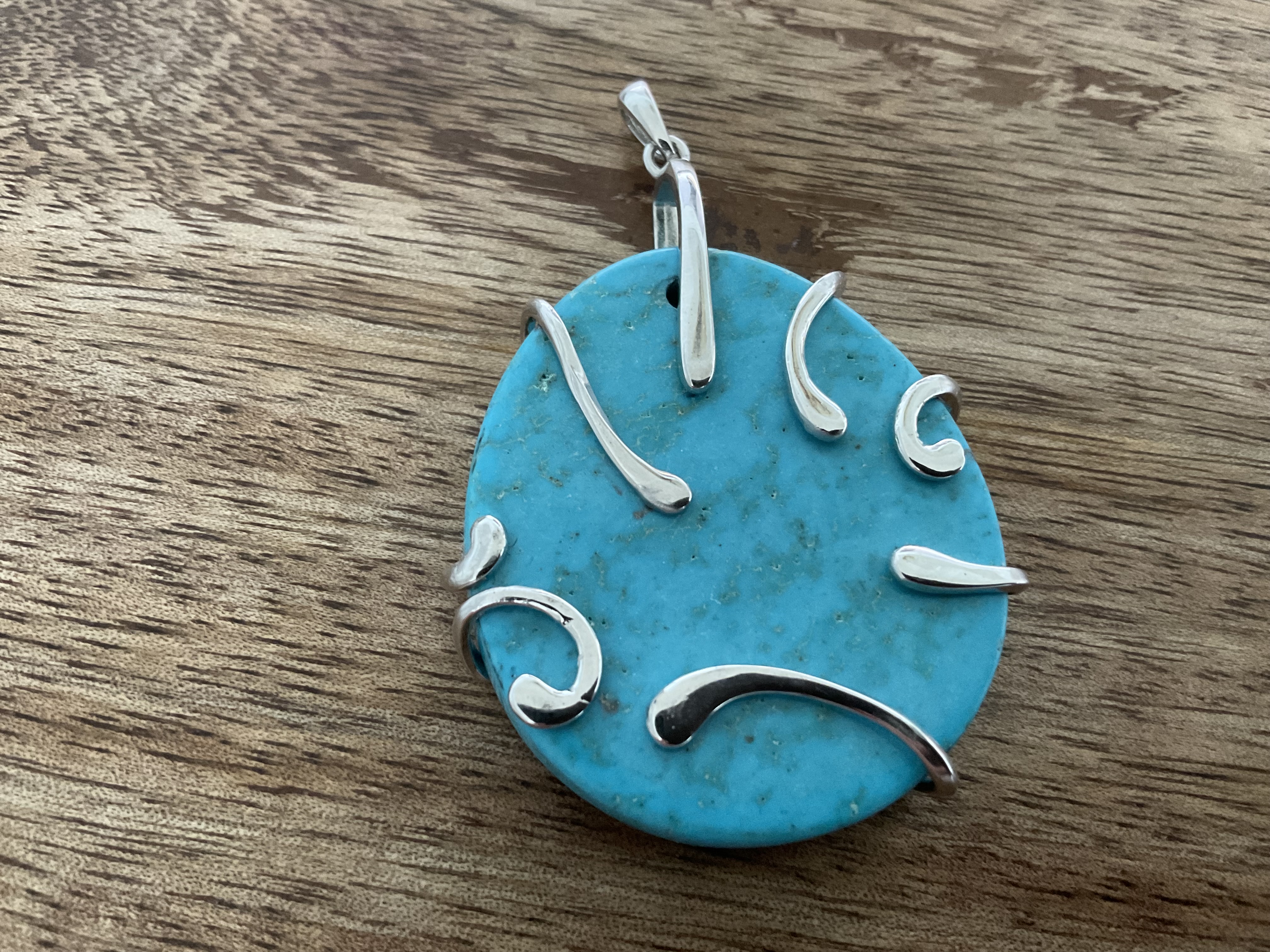 Turquoise Gemstone Pendant & Chain